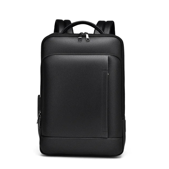 Executive Leather Laptop Backpack